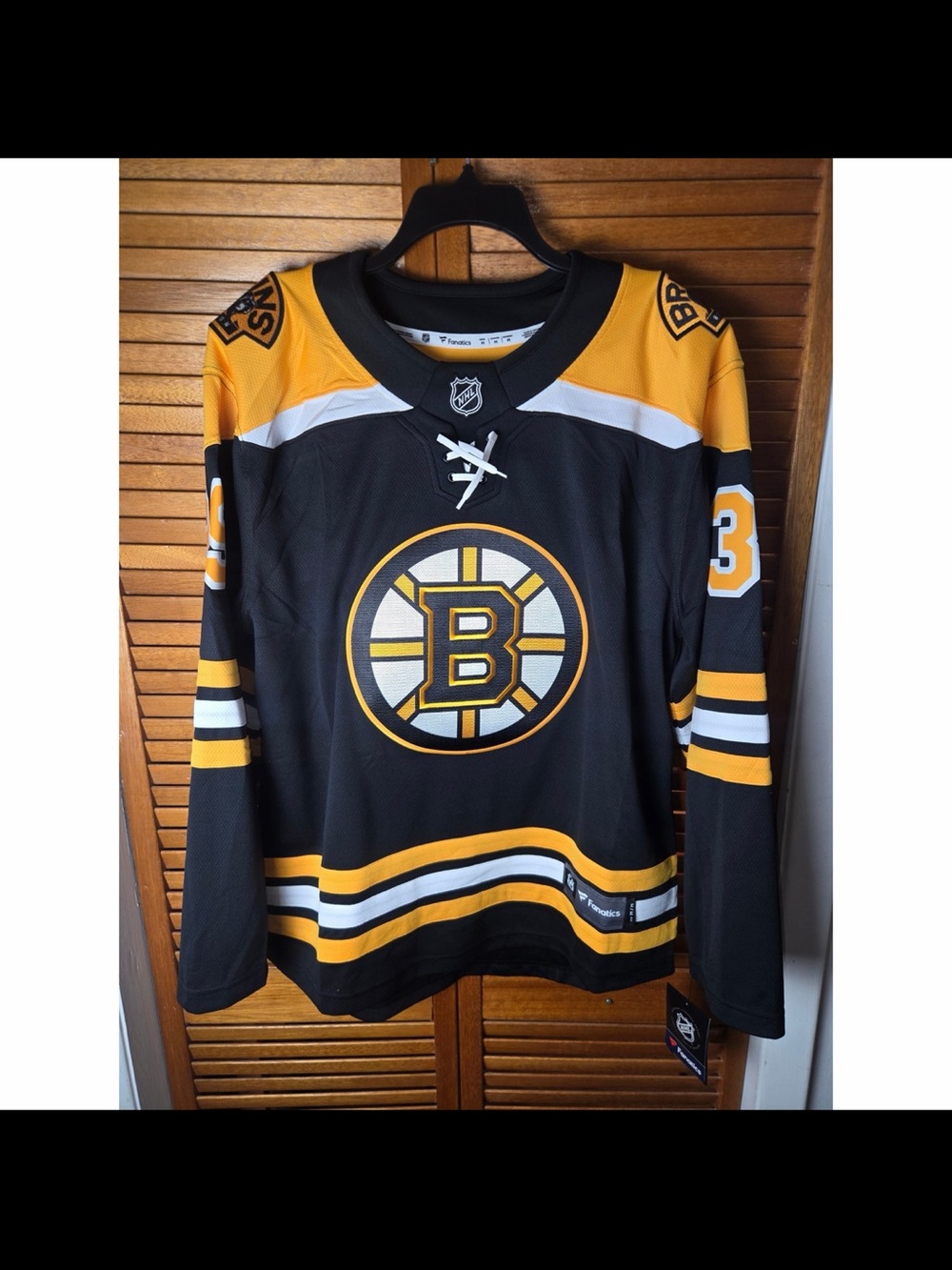 Boston Bruins Morgan Geekie Fanatics Breakaway Home Jersey Mens Medium